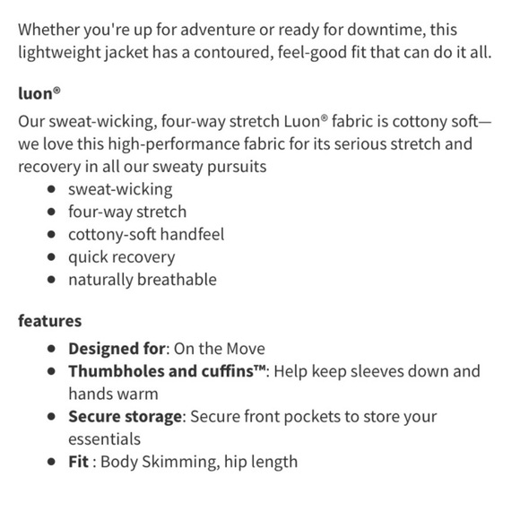 💙LULULEMON DEFINE JACKET* LUON-BLUE NILE-8/10/12💙 - Picture 14 of 15